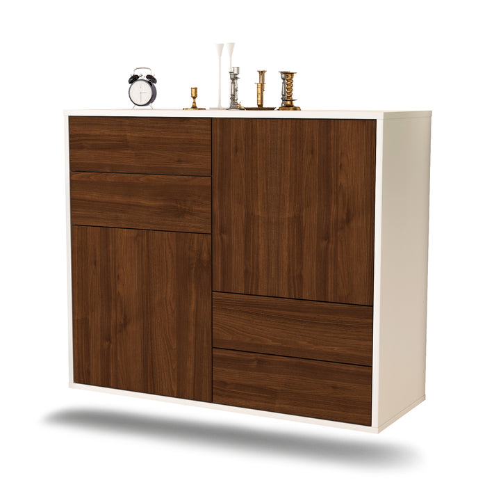 Sideboard Little Rock, Walnuss, hängend (92x79x35cm)