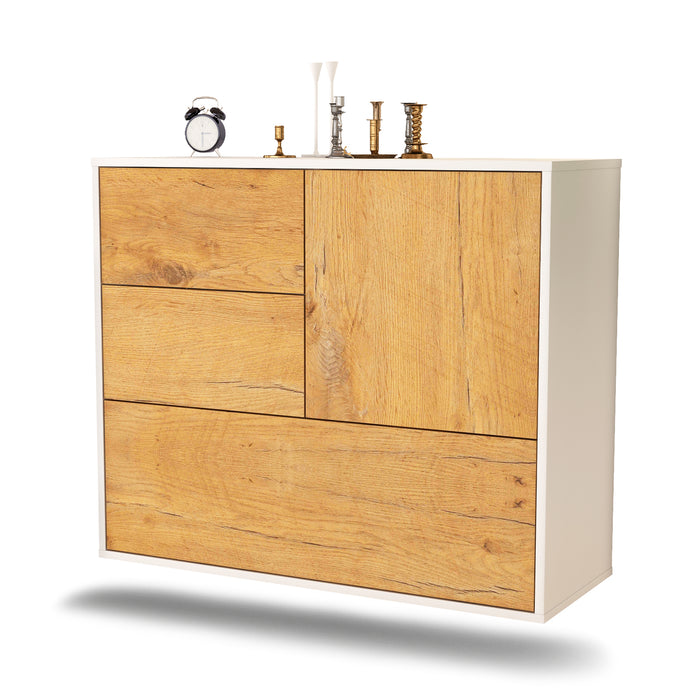 Sideboard Rancho Cucamonga, Eiche, hängend (92x79x35cm)