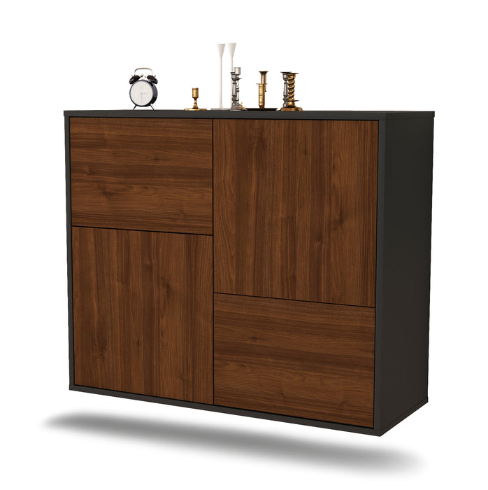 Sideboard Fremont, Walnuss, hängend (92x79x35cm)