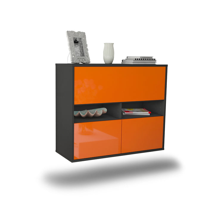 Sideboard San Bernardino, Orange, hängend (92x79x35cm)