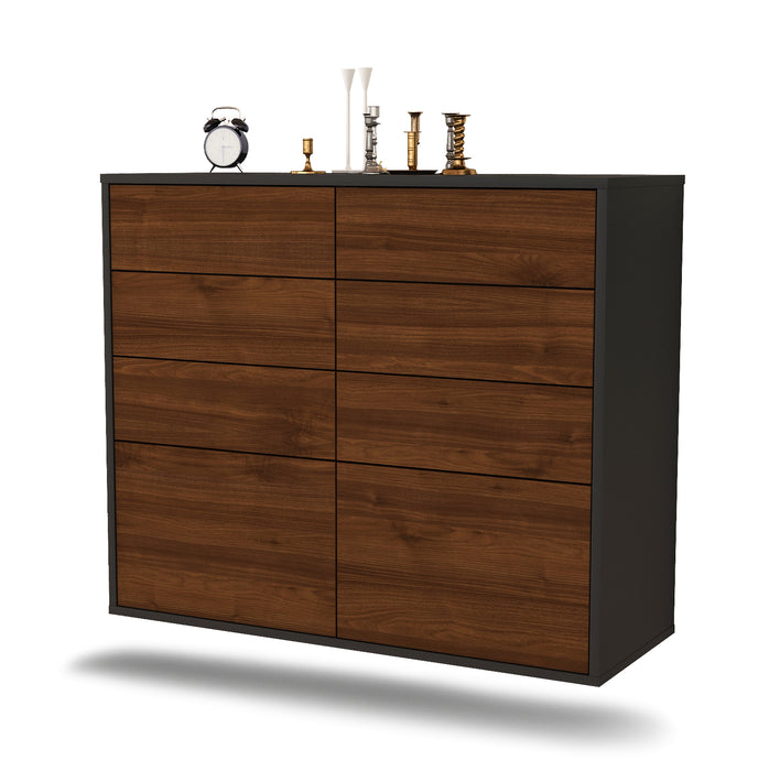 Sideboard Des Moines, Walnuss, hängend (92x79x35cm)