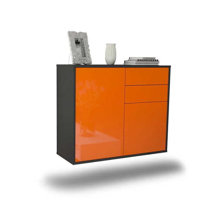 Sideboard Huntington Beach, Orange, hängend (92x79x35cm)