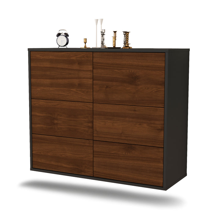 Sideboard Worcester, Walnuss, hängend (92x79x35cm)