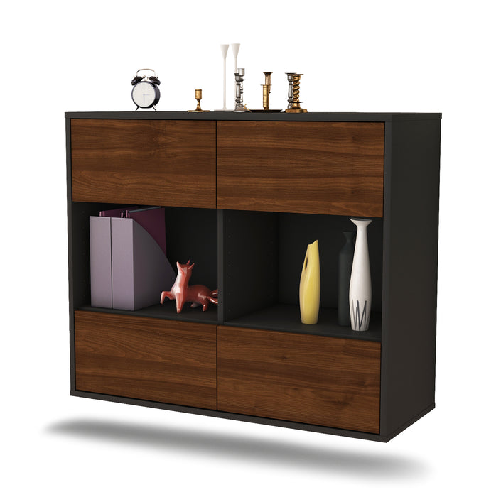 Sideboard Providence, Walnuss, hängend (92x79x35cm)