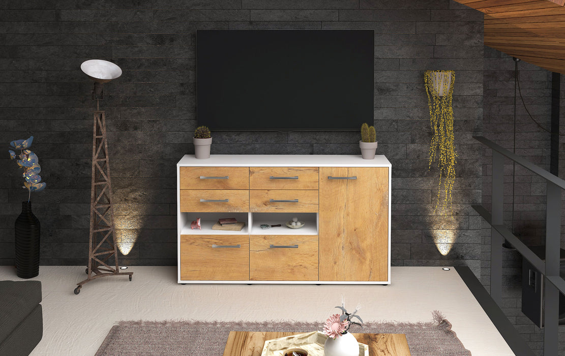 Sideboard Domi, Eiche Studio ( 136x79x35cm) - Dekati GmbH