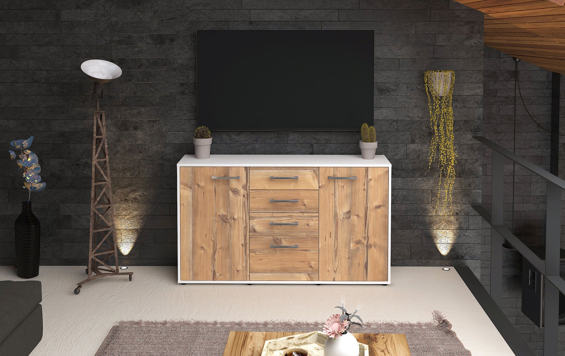 Sideboard Donatella, Pinie Studio ( 136x79x35cm) - Dekati GmbH