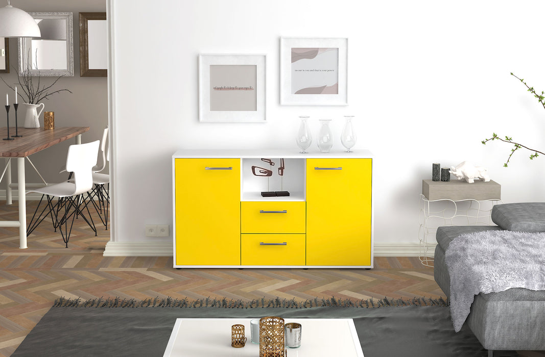 Sideboard Donika, Gelb Studio ( 136x79x35cm) - Dekati GmbH