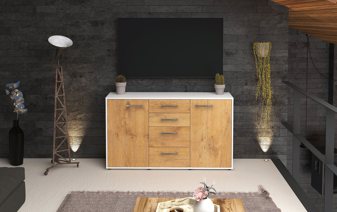 Sideboard Donna, Eiche Studio ( 136x79x35cm) - Dekati GmbH