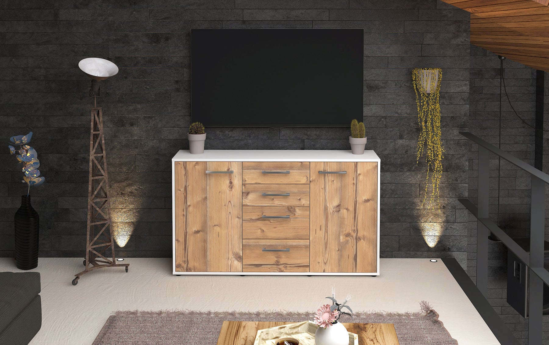 Sideboard Donna, Pinie Studio ( 136x79x35cm) - Dekati GmbH