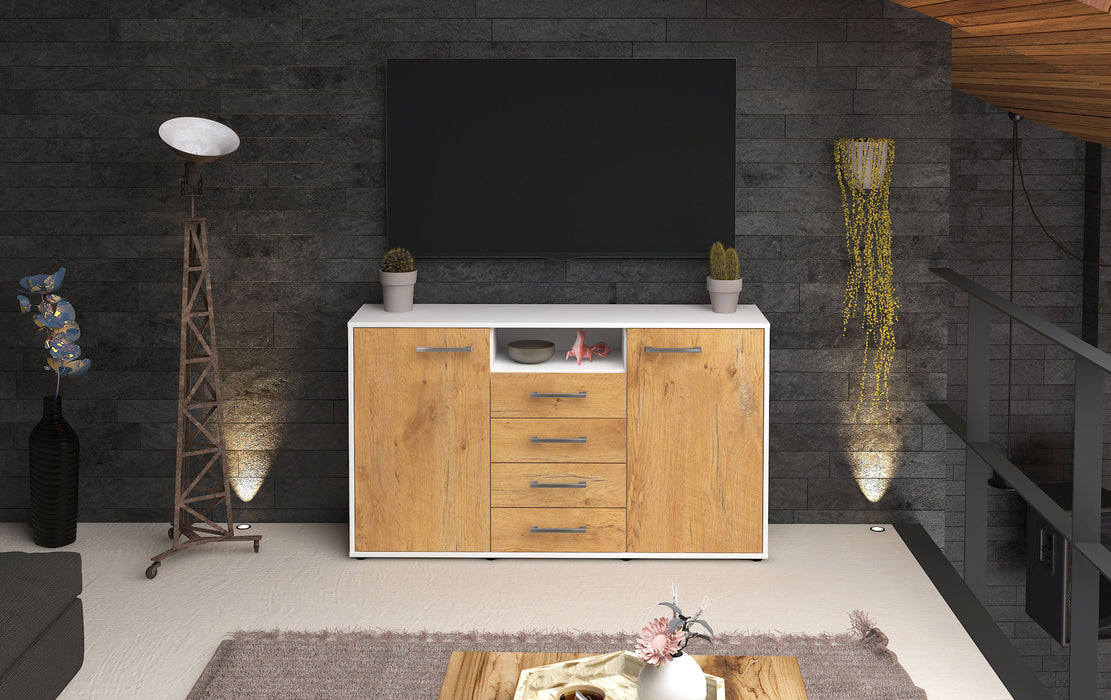 Sideboard Donnice, Eiche Studio ( 136x79x35cm) - Dekati GmbH