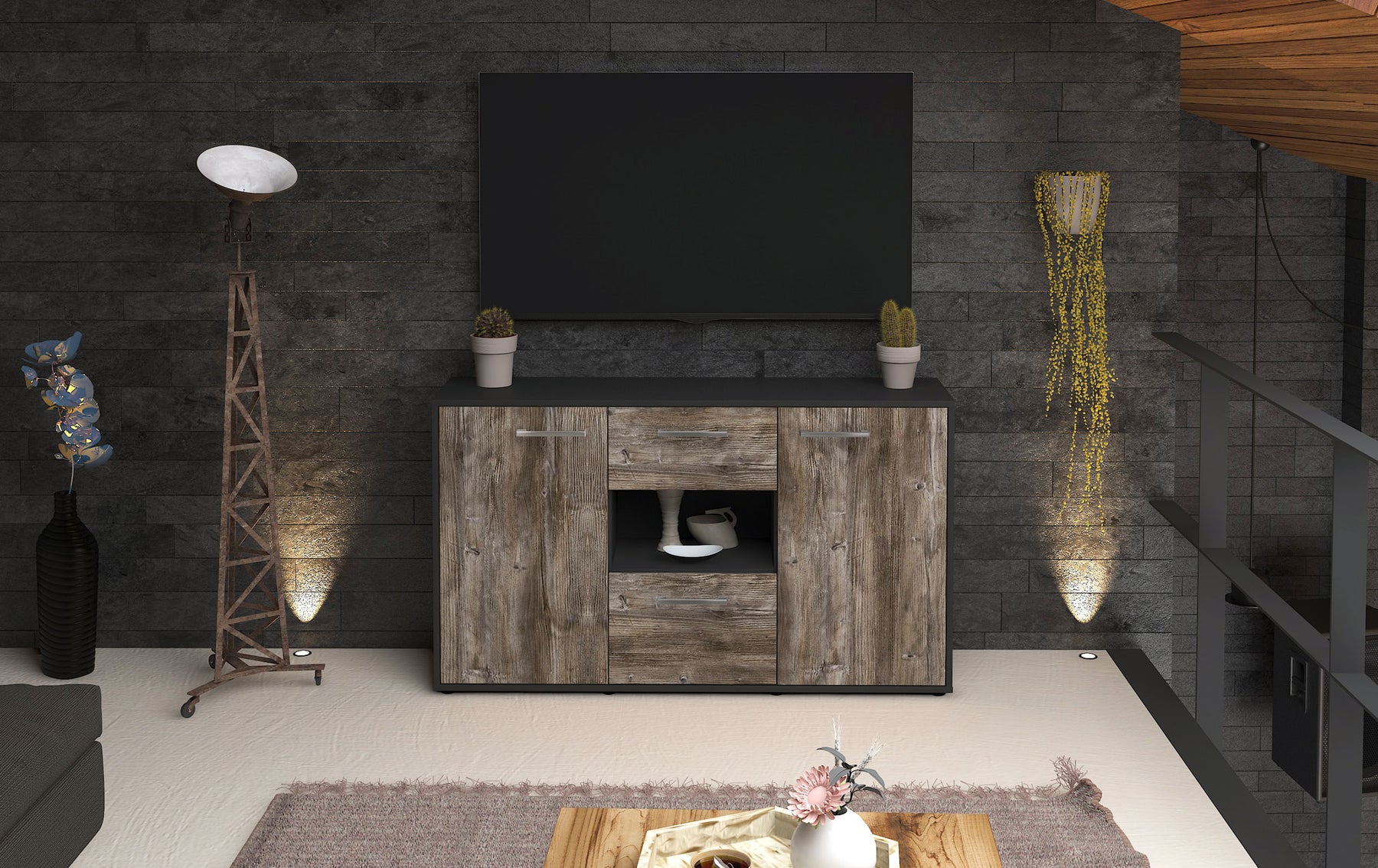 Sideboard Denise, Treibholz Studio (136x79x35cm) - Dekati GmbH