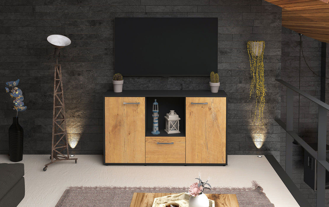 Sideboard Dhonna, Eiche Studio (136x79x35cm) - Dekati GmbH