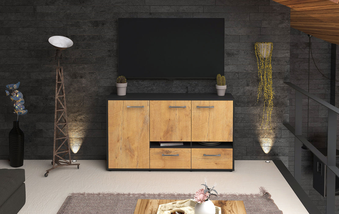 Sideboard Ebe, Eiche Studio (136x79x35cm) - Dekati GmbH