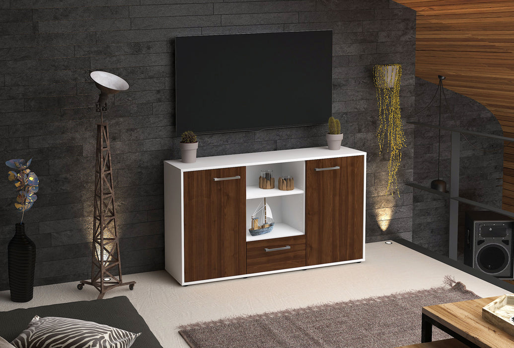 Sideboard Desideria, Walnuss Front ( 136x79x35cm) - Dekati GmbH