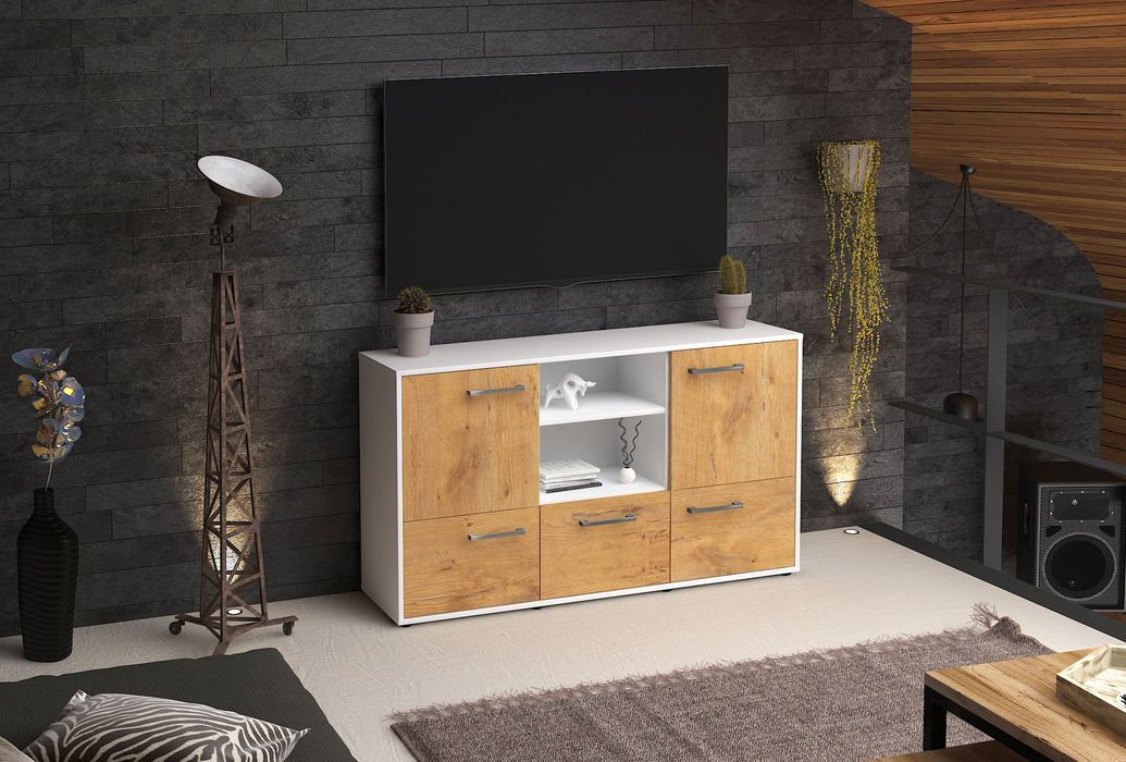 Sideboard Diellza, Eiche Front ( 136x79x35cm) - Dekati GmbH