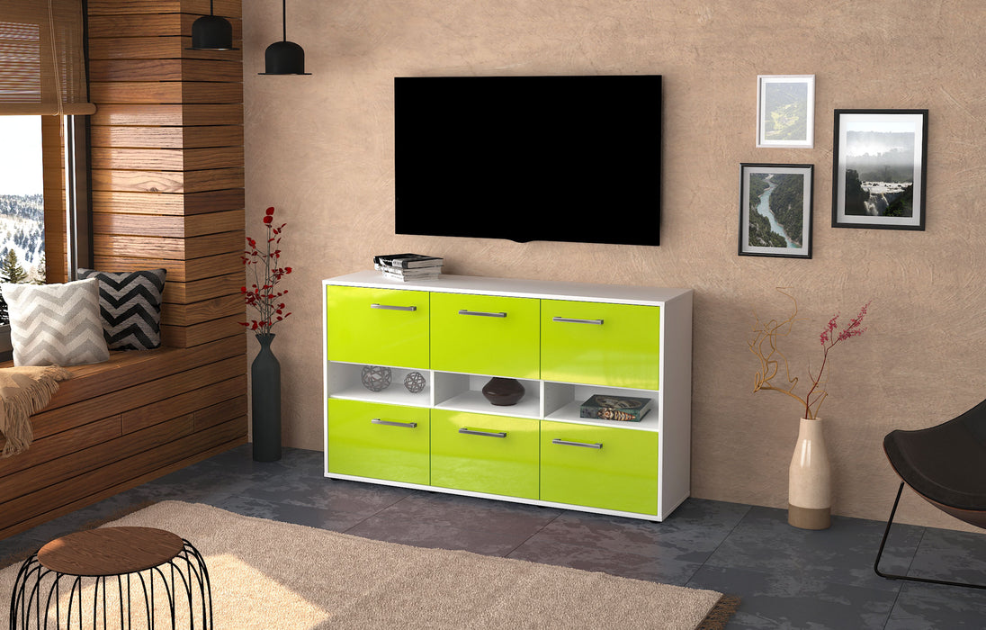 Sideboard Diletta, Gruen Front ( 136x79x35cm) - Dekati GmbH