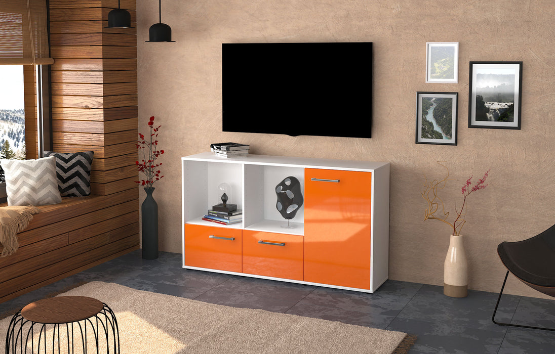 Sideboard Dolcia, Orange Front ( 136x79x35cm) - Dekati GmbH