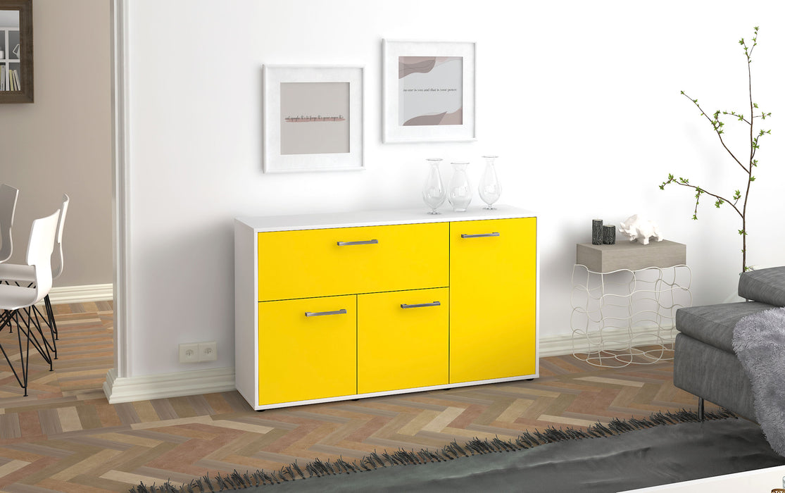 Sideboard Edera, Gelb Front ( 136x79x35cm) - Dekati GmbH