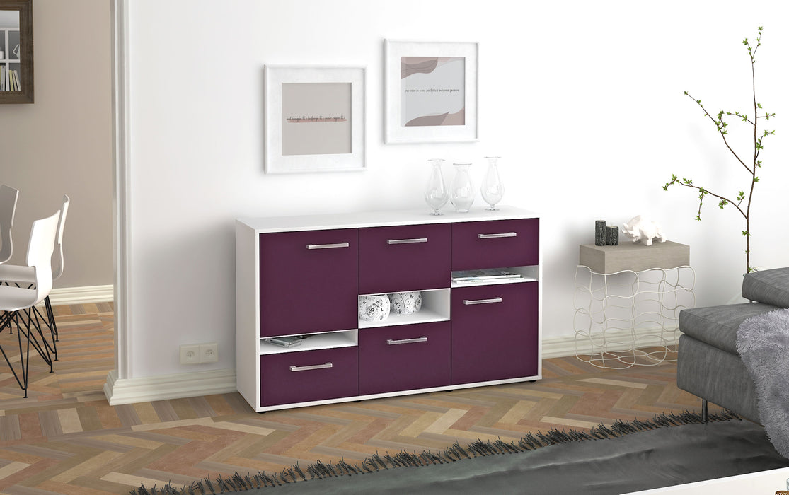 Sideboard Egizia, Lila Front ( 136x79x35cm) - Dekati GmbH