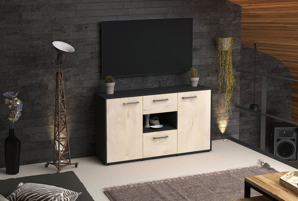 Sideboard Denise, Zeder Front (136x79x35cm) - Dekati GmbH