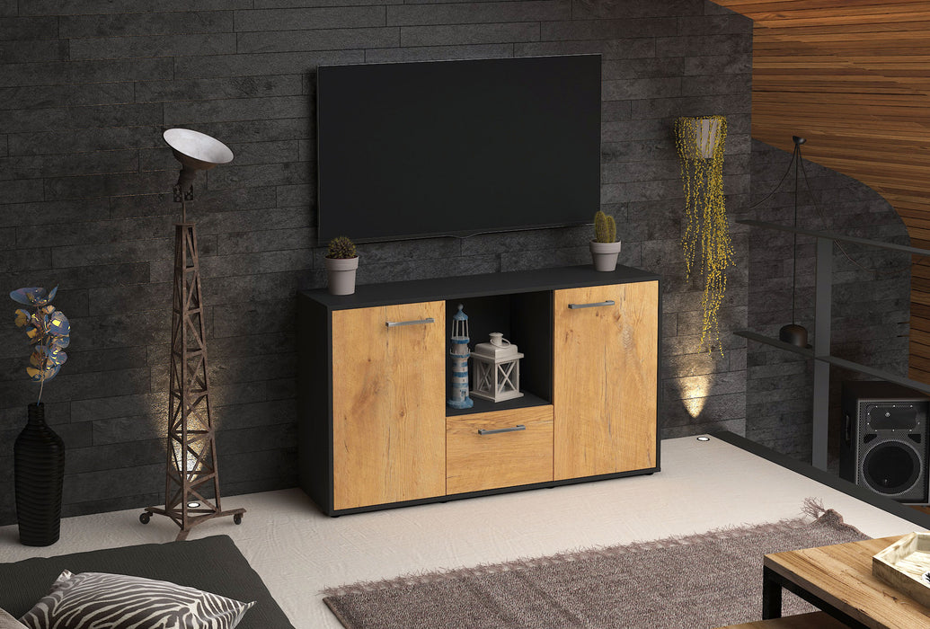 Sideboard Dhonna, Eiche Front (136x79x35cm) - Dekati GmbH