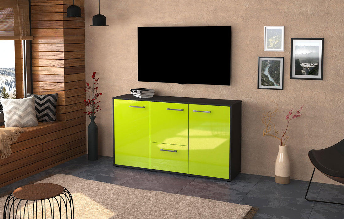 Sideboard Diana, Gruen Front (136x79x35cm) - Dekati GmbH