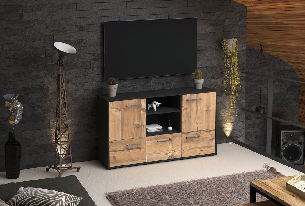 Sideboard Diellza, Pinie Front (136x79x35cm) - Dekati GmbH