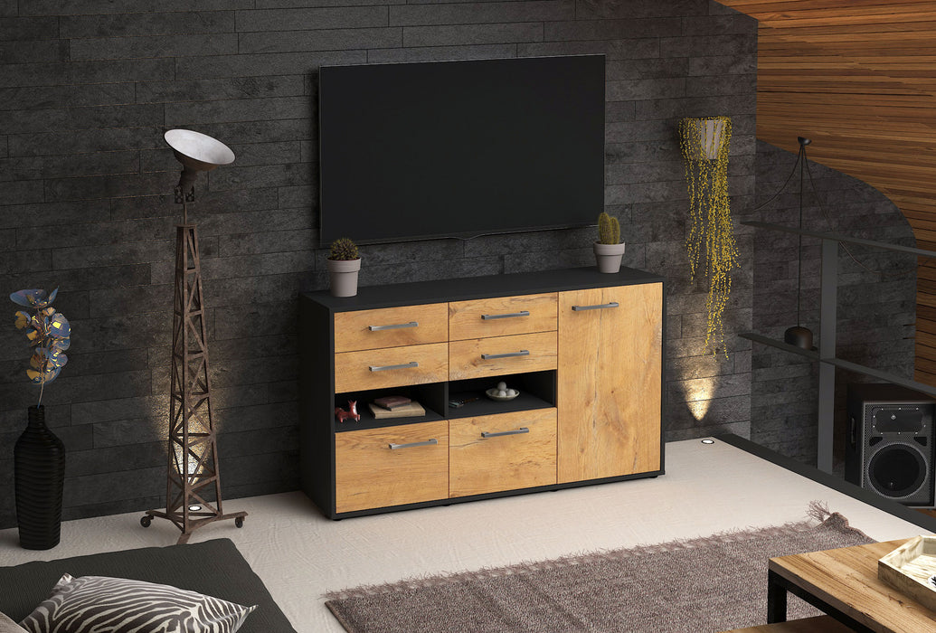 Sideboard Domi, Eiche Front (136x79x35cm) - Dekati GmbH