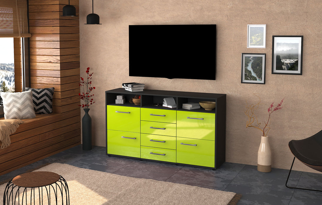 Sideboard Donabella, Gruen Front (136x79x35cm) - Dekati GmbH