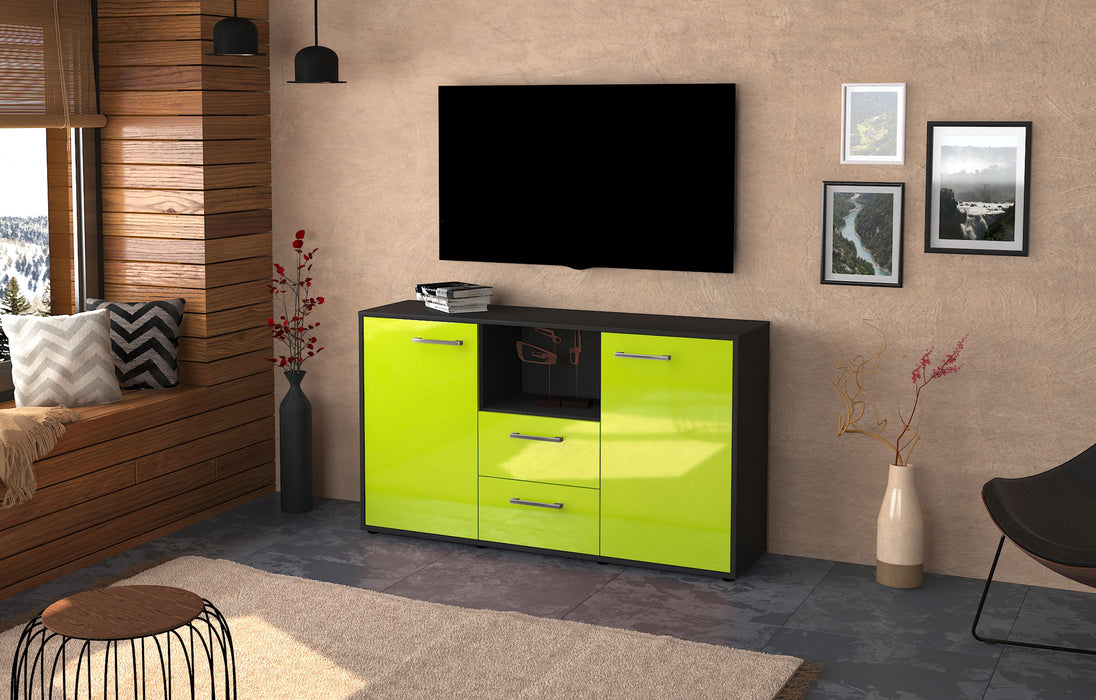 Sideboard Donika, Gruen Front (136x79x35cm) - Dekati GmbH