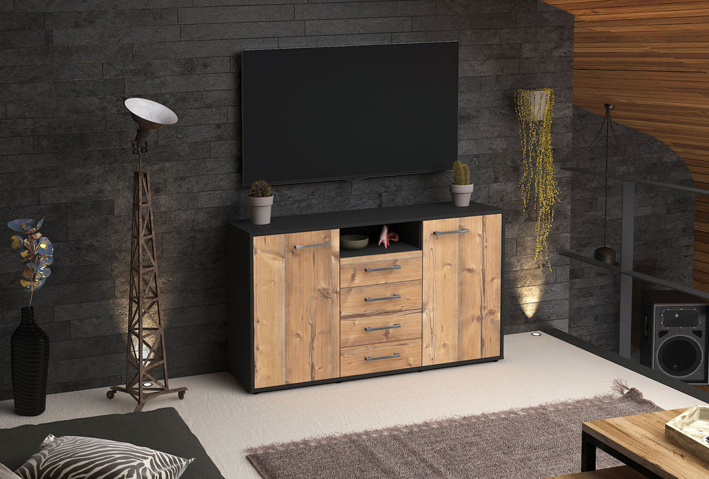 Sideboard Donnice, Pinie Front (136x79x35cm) - Dekati GmbH