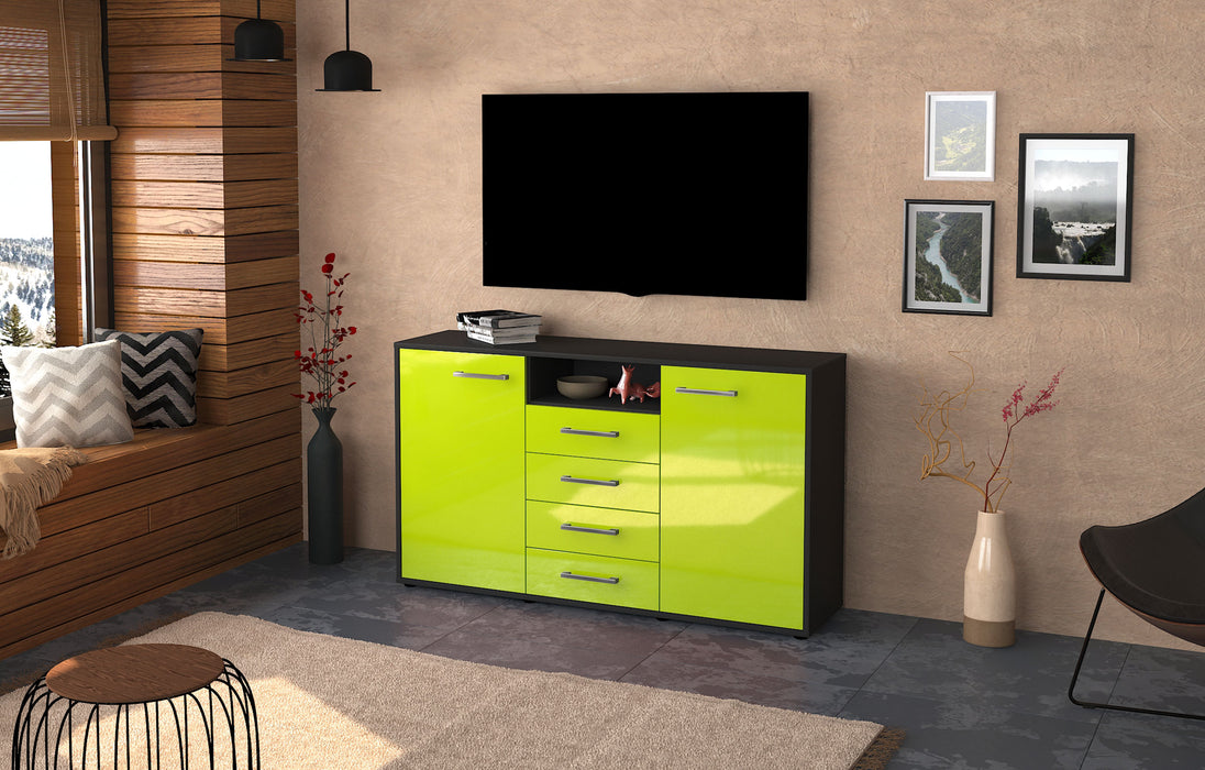 Sideboard Donnice, Gruen Front (136x79x35cm) - Dekati GmbH