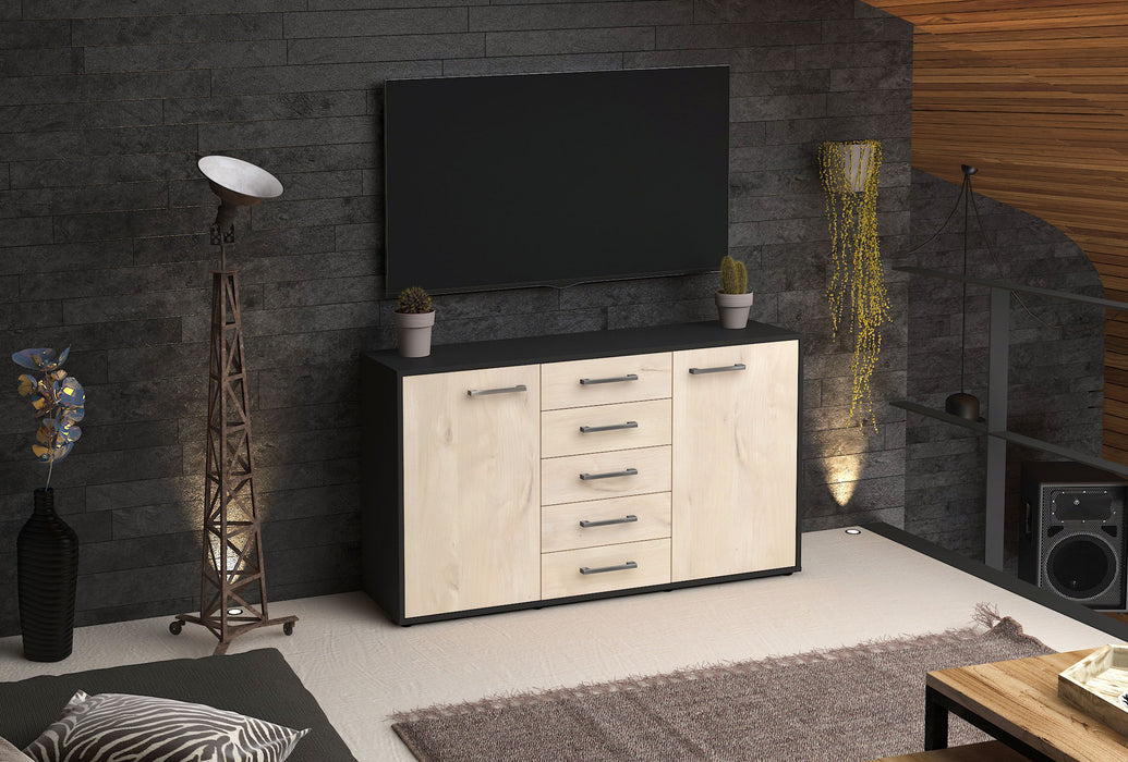 Sideboard Dorelly, Zeder Front (136x79x35cm) - Dekati GmbH