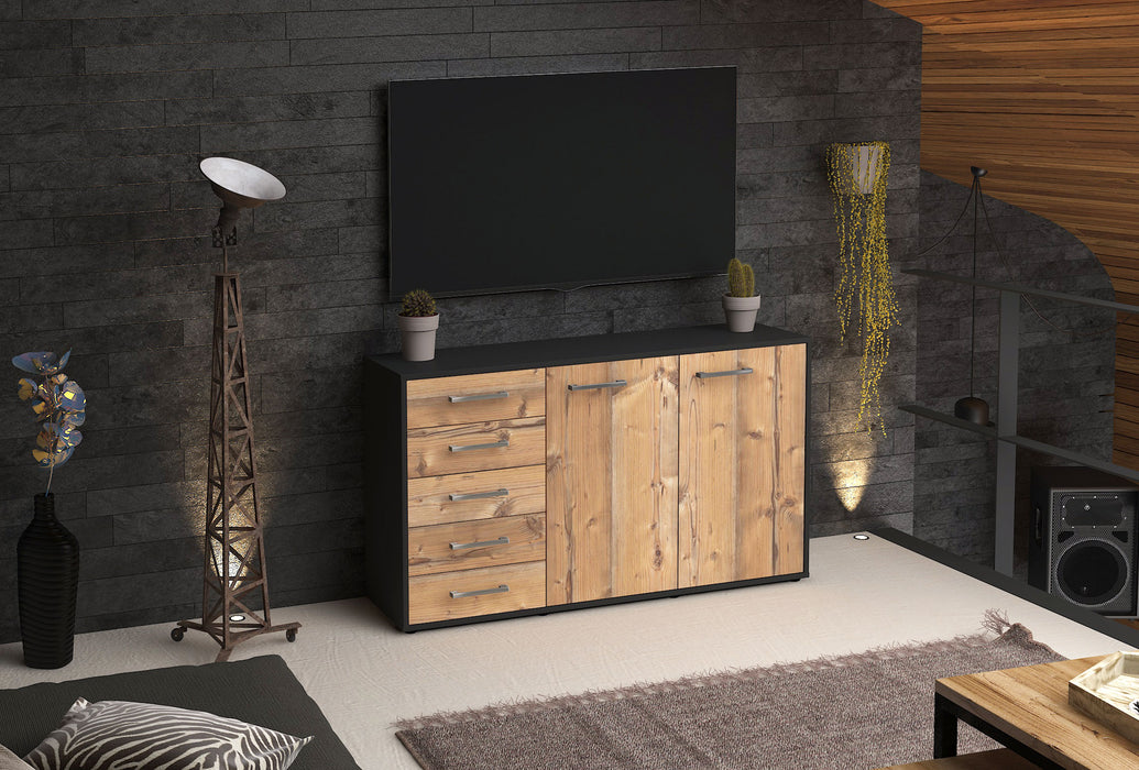 Sideboard Dorentina, Pinie Front (136x79x35cm) - Dekati GmbH