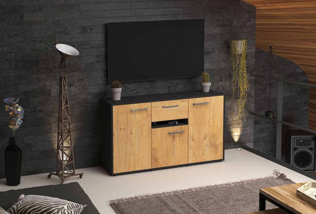 Sideboard Dorina, Eiche Front (136x79x35cm) - Dekati GmbH