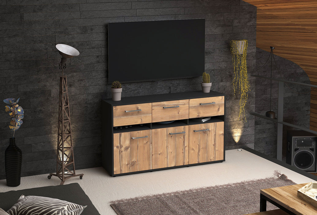 Sideboard Dorinde, Pinie Front (136x79x35cm) - Dekati GmbH