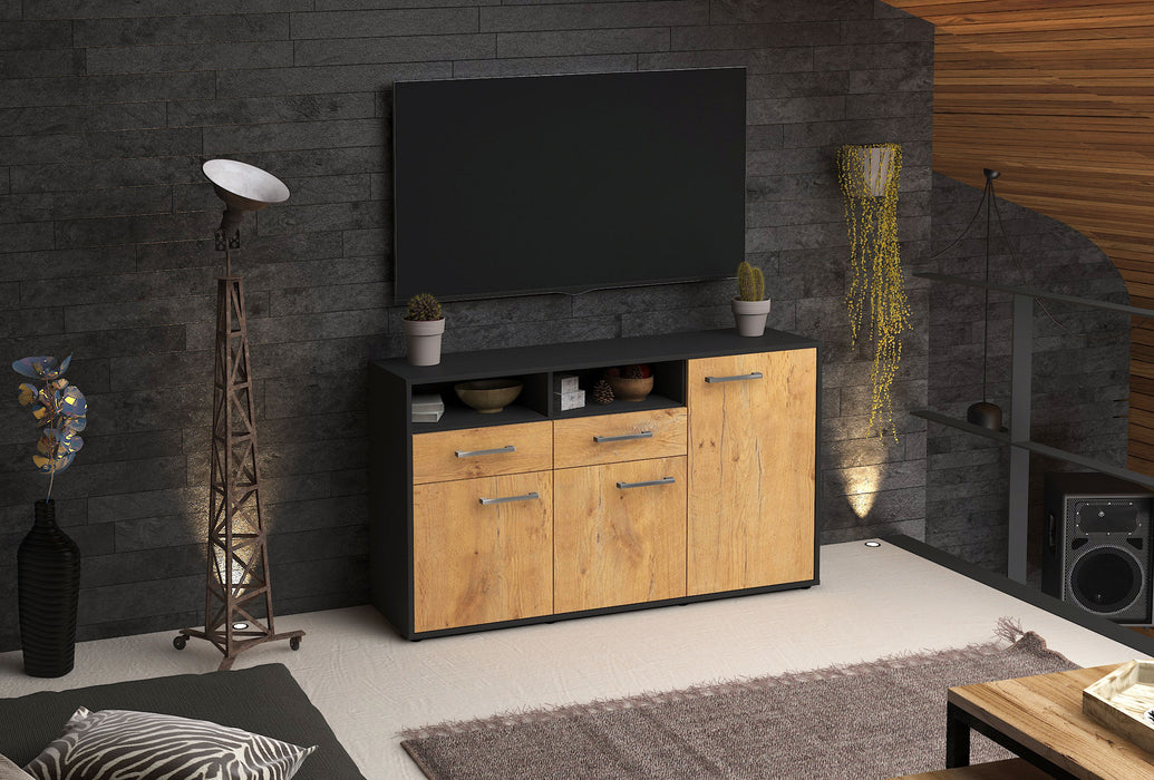 Sideboard Editta, Eiche Front (136x79x35cm) - Dekati GmbH