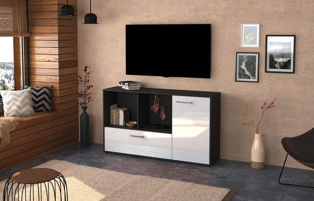 Sideboard Ela, Weiß Front (136x79x35cm) - Dekati GmbH