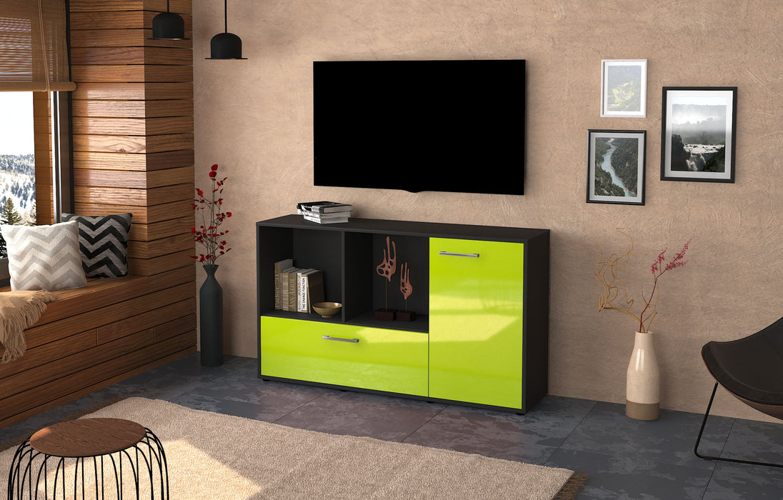 Sideboard Ela, Gruen Front (136x79x35cm) - Dekati GmbH