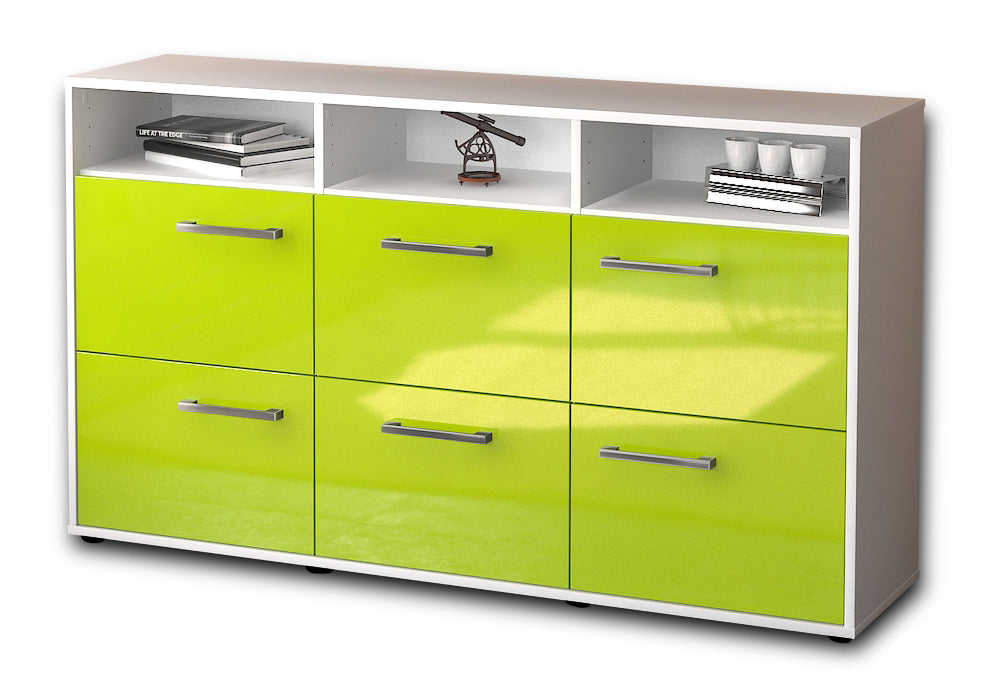 Sideboard Dilara, Gruen Seite ( 136x79x35cm) - Dekati GmbH