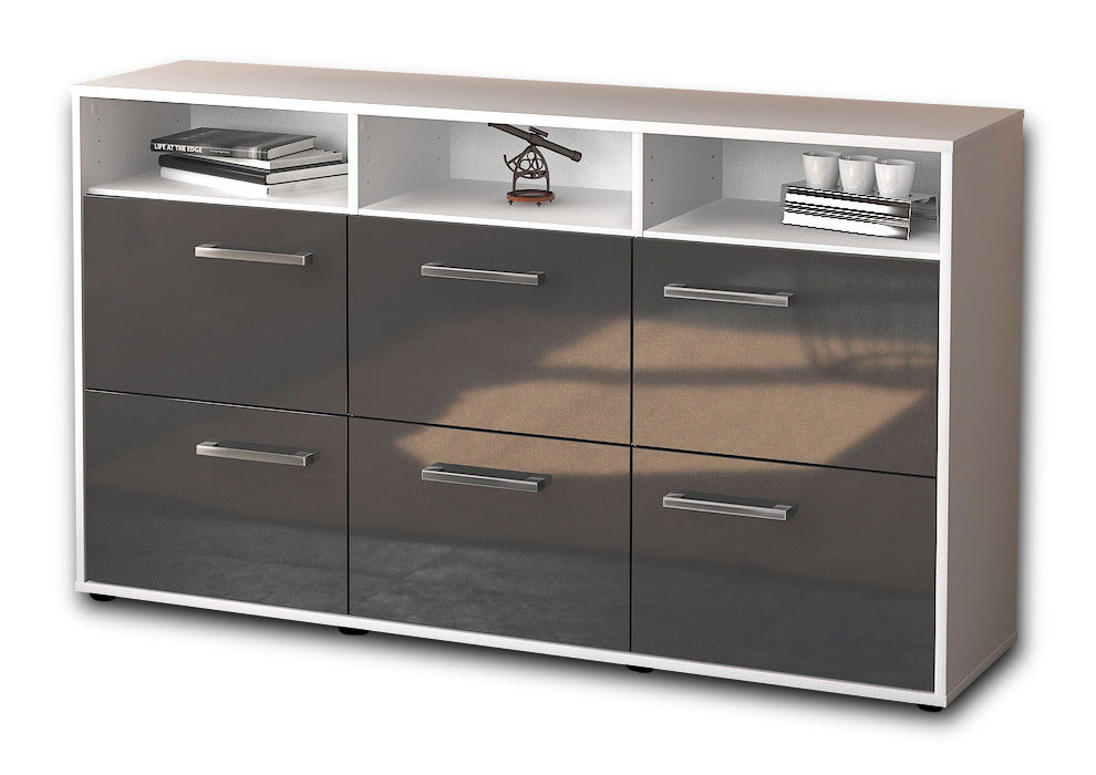 Sideboard Dilara, Grau Seite ( 136x79x35cm) - Dekati GmbH