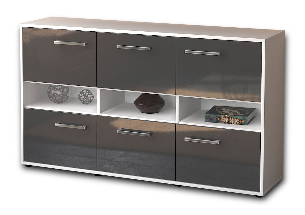 Sideboard Diletta, Grau Seite ( 136x79x35cm) - Dekati GmbH