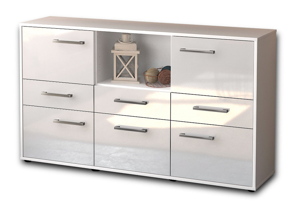 Sideboard Dominika, Weiß Seite ( 136x79x35cm) - Dekati GmbH