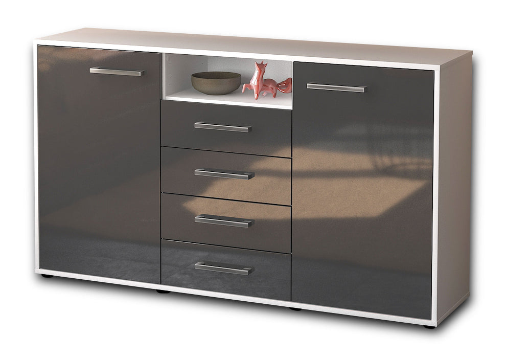 Sideboard Donnice, Grau Seite ( 136x79x35cm) - Dekati GmbH