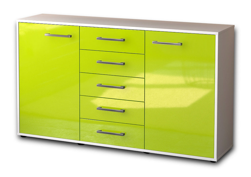 Sideboard Dorelly, Gruen Seite ( 136x79x35cm) - Dekati GmbH