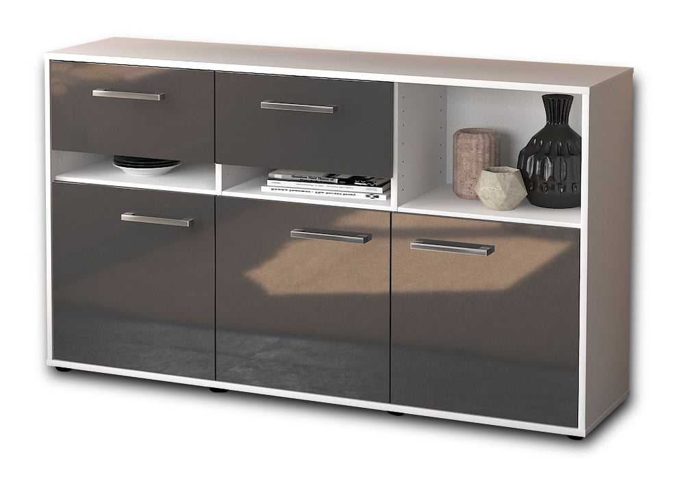 Sideboard Dorotea, Grau Seite ( 136x79x35cm) - Dekati GmbH