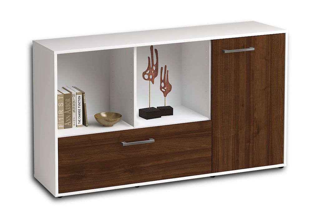 Sideboard Ela, Walnuss Seite ( 136x79x35cm) - Dekati GmbH