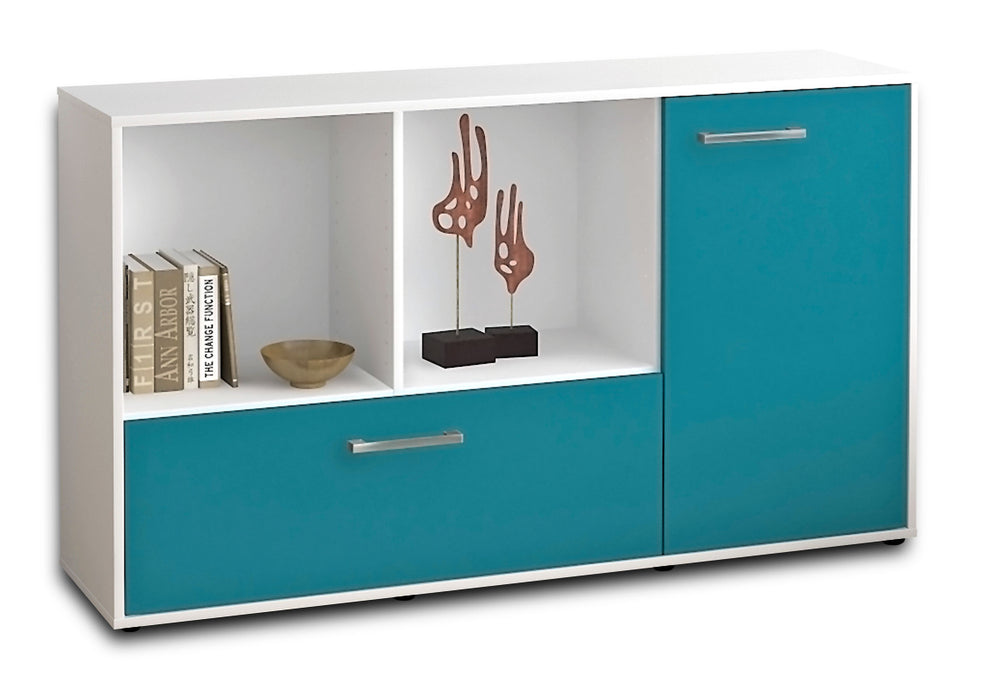 Sideboard Ela, Tuerkis Seite ( 136x79x35cm) - Dekati GmbH