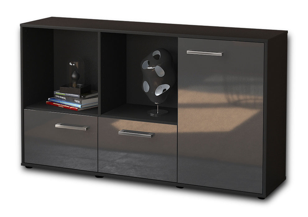 Sideboard Dolcia, Grau Seite (136x79x35cm) - Dekati GmbH