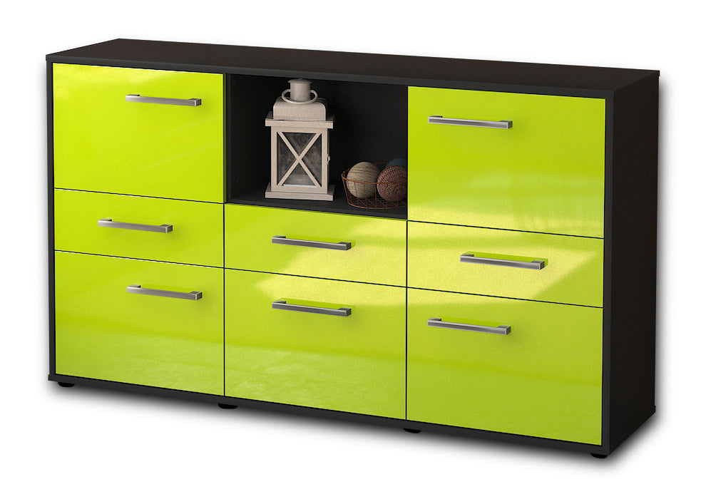 Sideboard Dominika, Gruen Seite (136x79x35cm) - Dekati GmbH